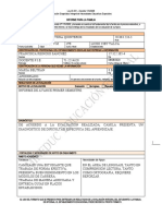 Modelo Informe de Familia