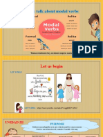 Let's Talk About Modal Verbs: "Buenas Estudiantes Hoy, Excelentes Mujeres Mañana"