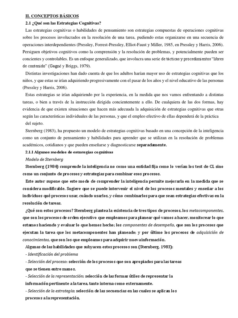 Estrategias Metacognitivas en Aprendizaje | PDF | Conocimiento ...