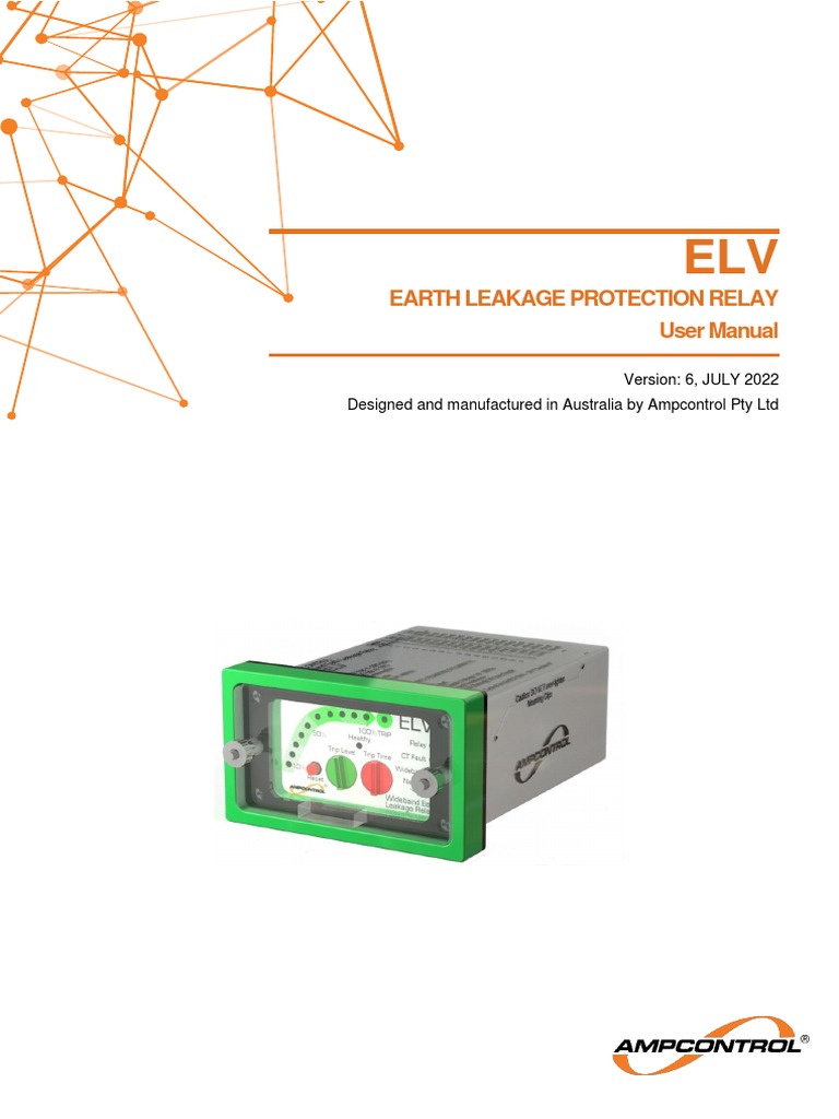 Mag 153 Elv Relay User Manual PDF Relay System