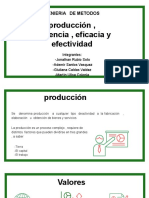 Producción, Eficacia, Eficiencia y Efectividad Grupo 2