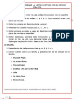 Propuesta de Trabajo Con El Metodo Minjares