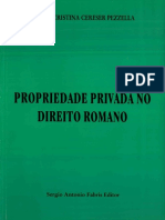 Maria Cristina Cereser Pezzella - Propriedade Privada No Direito Romano-SAFE (2003)