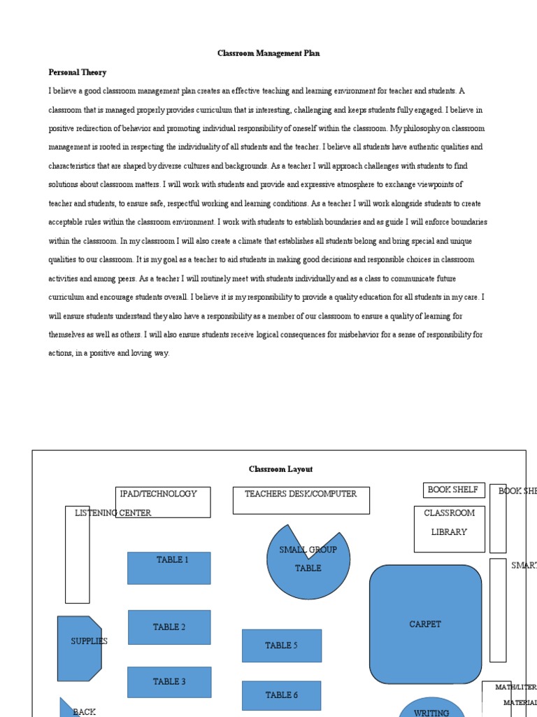 Effective Classroom Management Plan | PDF | Classroom | Classroom ...