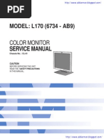 IBM Think Vision L170 Srvice Manual