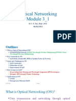 Optical Networking Module 3 - 1: Dr. S. K. Das, Dept. of EC 06/02/2023