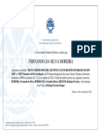 Fernando Da Silva Moreira: Pelotas, 01 de Novembro de 2022