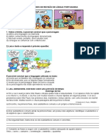 Atividades de Revisão Variantes Linguisticas