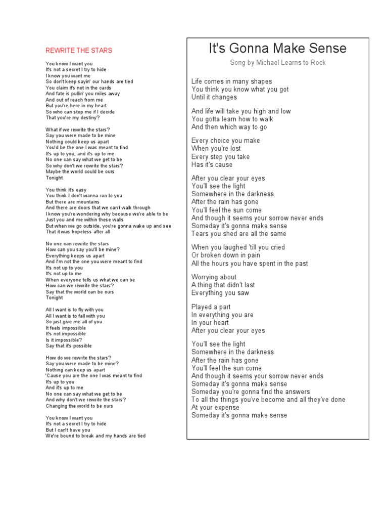 LYRICS PDF