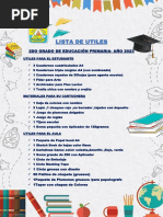 Lista de útiles para 2do grado 2025 | PDF | Hogar, jardinería y bricolaje