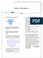 Revisão de Matemática e Física