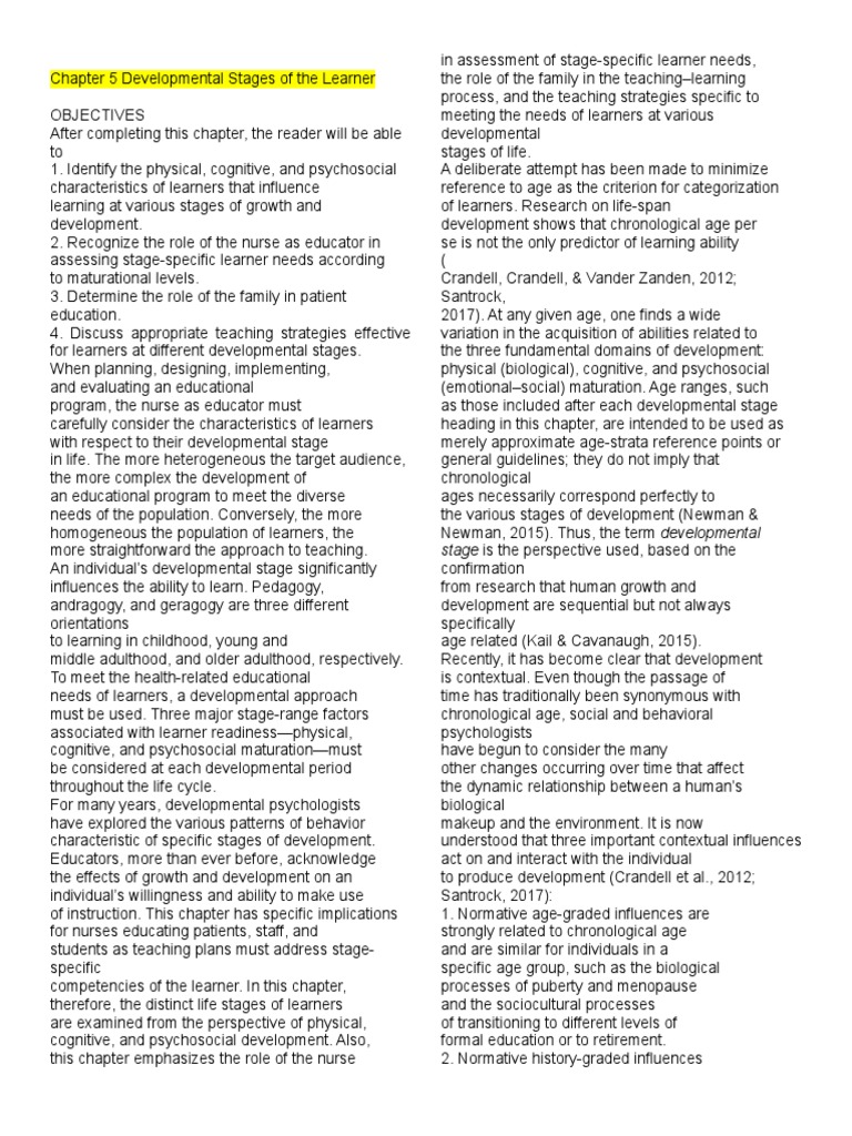 Chapters 5 and 6 | PDF | Developmental Psychology | Learning