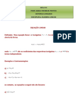 Aula 01 - Álgebra Linear - Sistemas Lineares - 2020 - Outra Versão