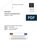 MTH10012 Unit+Outline Sem+2+2020