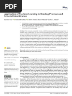 Application of Machine Learning To Bending Process