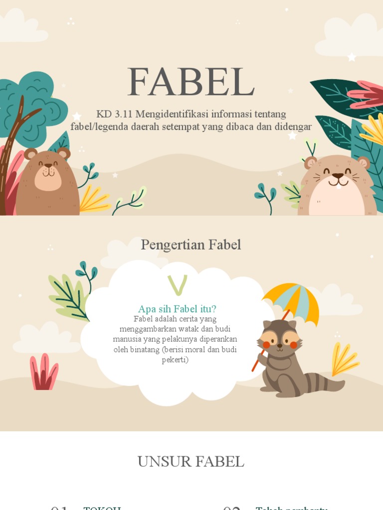 Penggambaran Karakter Dalam Fabel Pdf