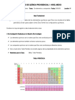 Formación de compuestos químicos a partir de las propiedades de los elementos