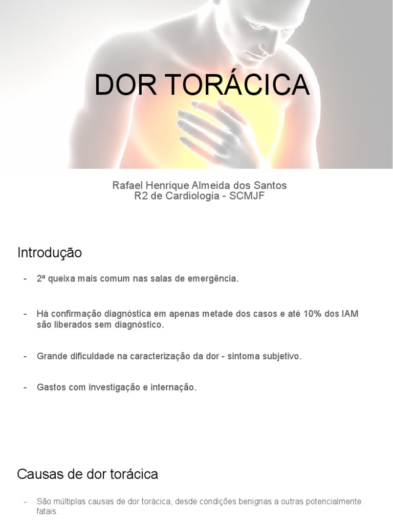 Diagnóstico e abordagem da dor torácica: um guia prático | PDF ...