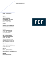 Equipos 5a para Elaborar El Boletin Informativo de Español