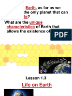 3 - Origin of Life On Earth and Earths Motion