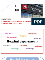 Hospital Departments: Objectives