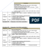 Calendario N°6 II Semestre (16 Al 24 de Noviembre) .: Asignatura Fecha Contenidos