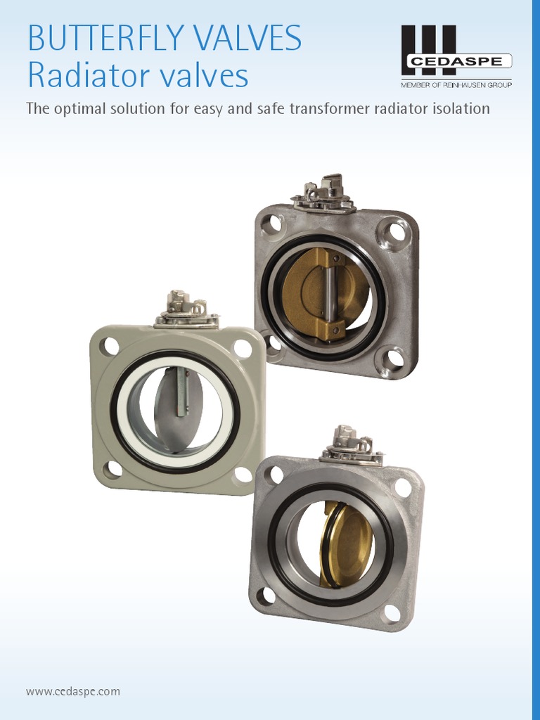 Transformer Radiator Butterfly Valves | PDF | Valve | Steel