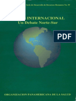 Salud Internacional Un Debate Norte-Sur: Organización Panamericana de La Salud