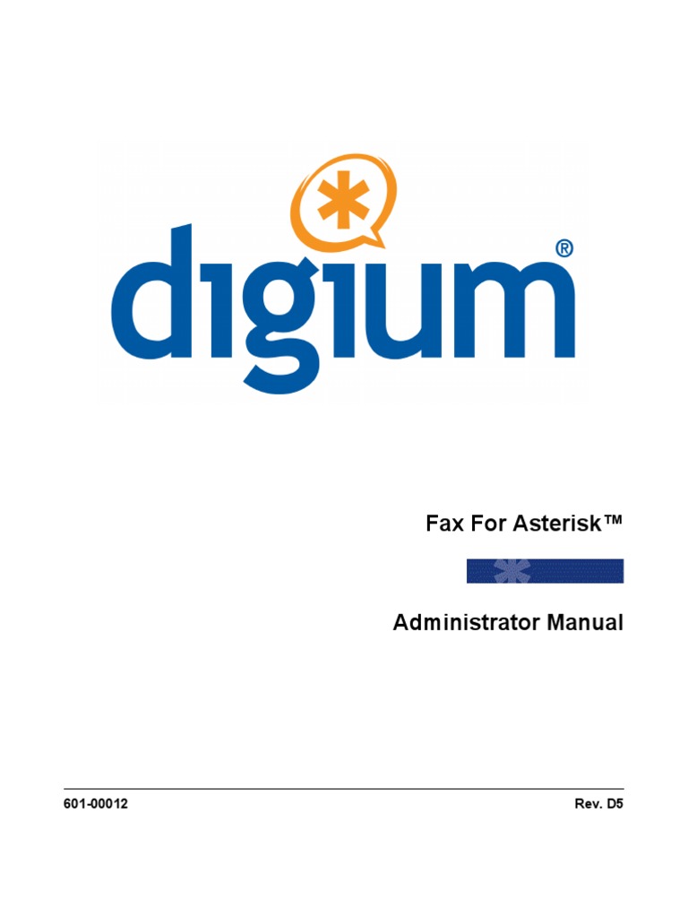 Fax For Asterisk Administrator Guide | PDF | Telephony | Electronics