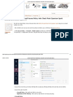 (Check Point) Cấu hình Firewall Access Policy trên Check Point Quantum Spark