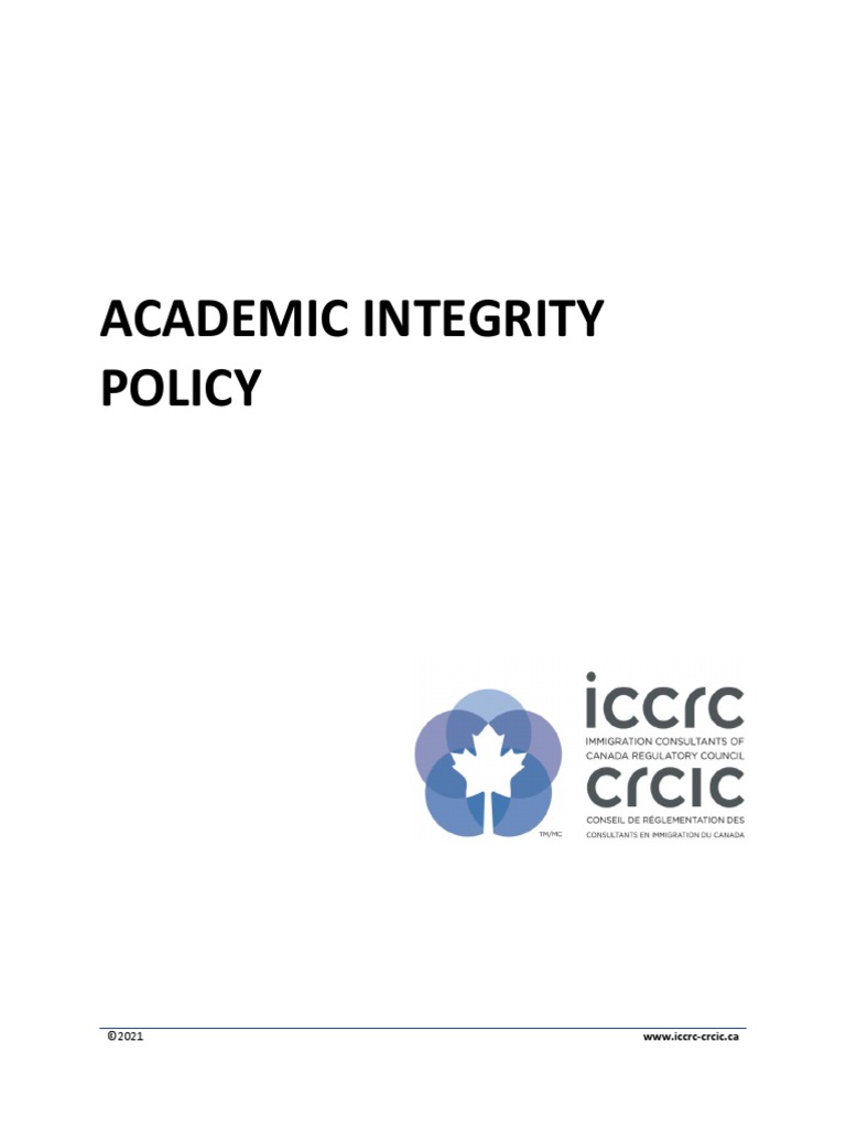 Academic integrity policy pdf academic integrity academic dishonesty