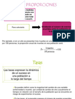 Proporciones Tasas y Razones