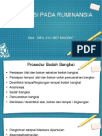 Nekropsi Pada Ruminansia: Oleh: Drh. Ayu Mey Ningrat