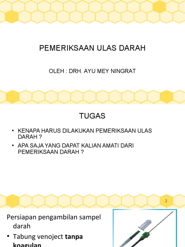 Panduan Pemeriksaan Ulas Darah Hewan | PDF