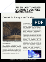Seguridad en Los Tuneles Antes, Durante Y Despues de Su Construccion