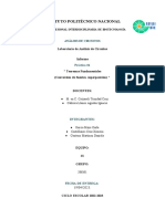 Instituto Politécnico Nacional: Laboratorio de Análisis de Circuitos Informe