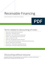 9 Receivable Financing Discounting