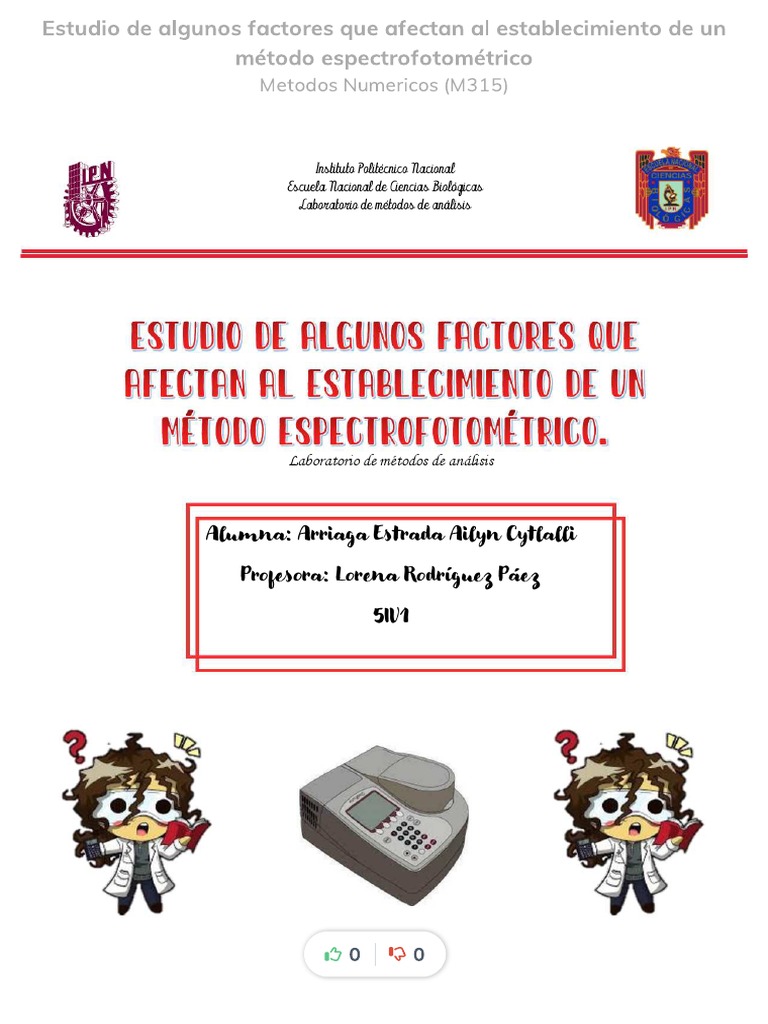 Estudio de algunos factores que afectan al establecimiento de un metodo