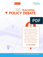 Start Here Teaching Policy Debate