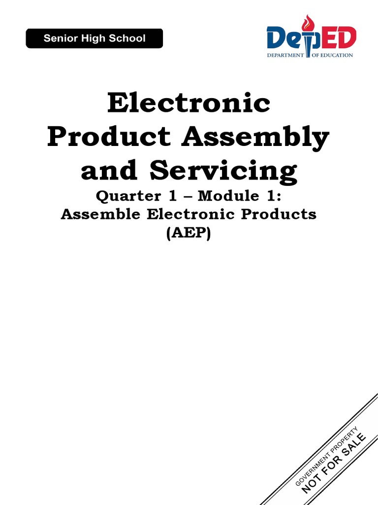 Electronic Product Assembly and Servicing Quarter 1 Module 1