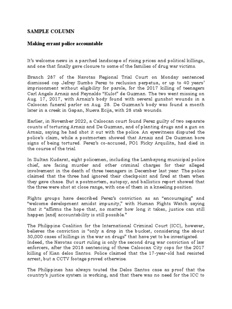 Sample Column | PDF