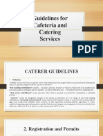Guidelines For Cafeteria and Catering