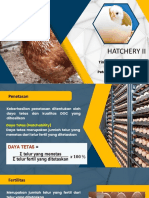 Hatchery Ii: Tim Pengampu Praktikum Industri Ternak Unggas Peternakan (PSDKU Kediri) Tahun 2023