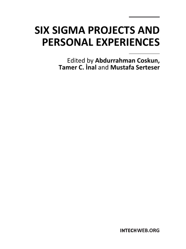 Six Sigma Projects and Personal Experiences | PDF | Six Sigma