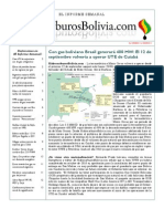 Hidrocarburos Bolivia Informe Semanal Del 29 Agosto Al 04 Septiembre 2011
