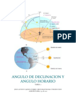 Angulo de Declinacion y Angulo Horario