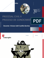 Procesal Civil Ii Proceso de Conocimiento: Docente: Viviane Salli Castillo Benites