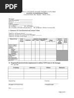 Quarterly Barangay VAWC Report | PDF