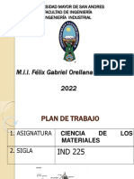 M.I.I. Félix Gabriel Orellana Sánchez 2022: Universidad Mayor de San Andres Facultad de Ingeniería Ingeniería Industrial