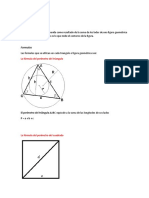 Fórmulas perímetro y volumen figuras geométricas
